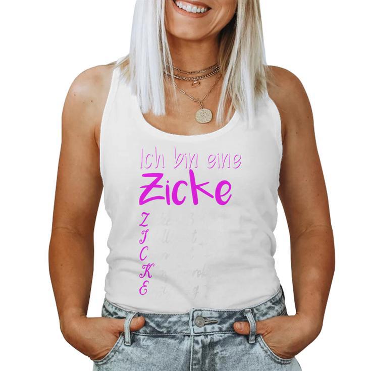 Women's Ich Bin Eine Zicke Definition Cheeky Girlfriend Tank Top Frauen