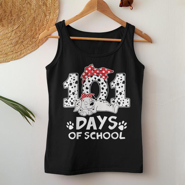 100 Days Of School Dalmatian Dog Girl 100 Days Smarter Women Tank Top Unique Gifts