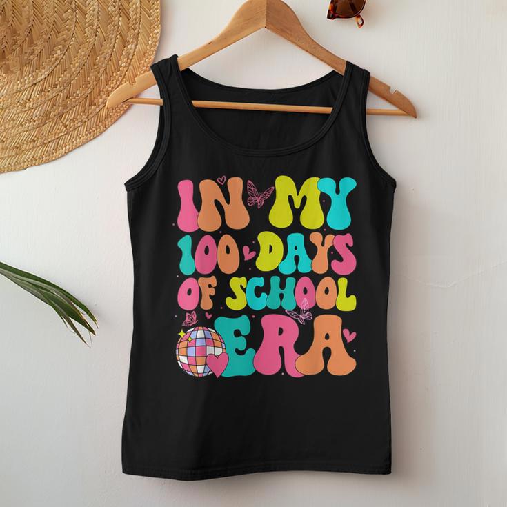 In My 100 Days Of School Era Student Teacher Groovy Retro Women Tank Top Unique Gifts