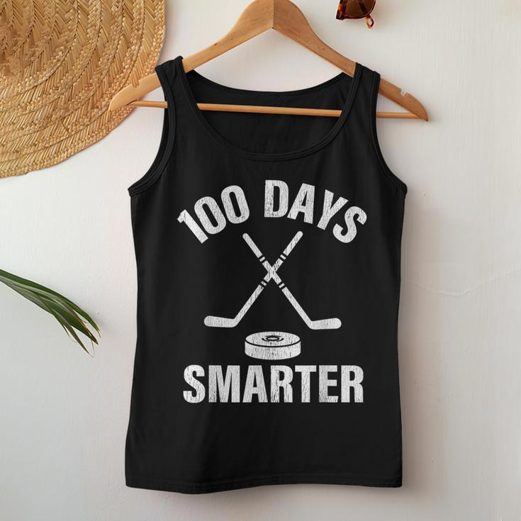 100 Days Smarter School Hockey Sport Teacher Student Women Tank Top Unique Gifts