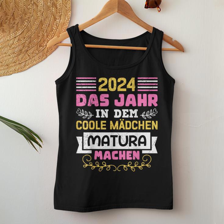 2024 Das Jahr In Dem Coole Mädchen Matura Machen Maturantin Tank Top Frauen Lustige Geschenke