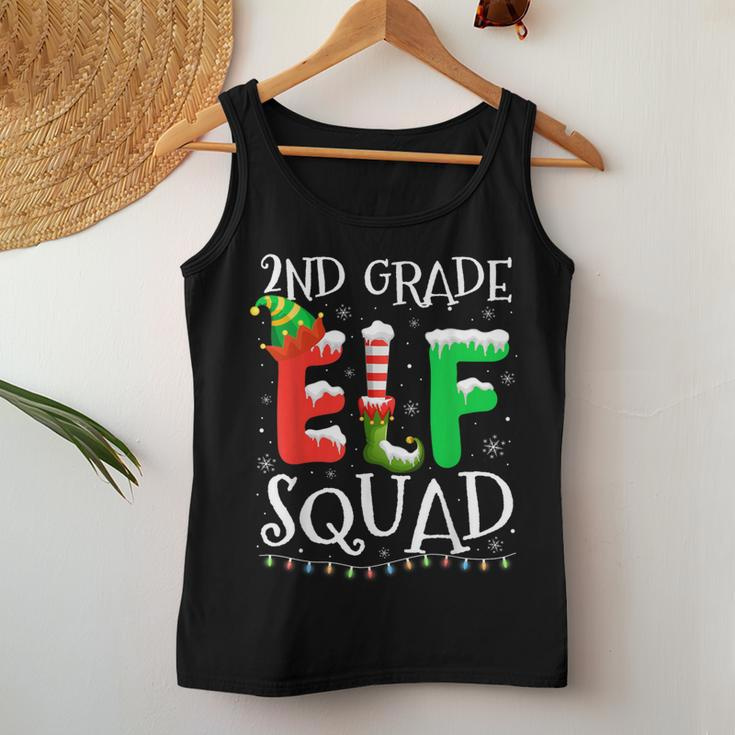 2Nd Grade Elf Squad Teacher Christmas Students Women Tank Top Funny Gifts