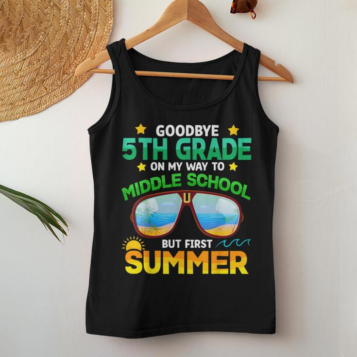 5Th Grade Way To Middle School Grade First Summer Graduation Women Tank Top Funny Gifts