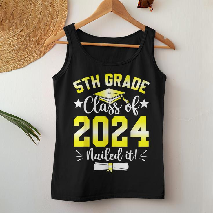 5Th Grade Nailed It 5Th Grade Graduation Class Of 2024 Women Tank Top Unique Gifts