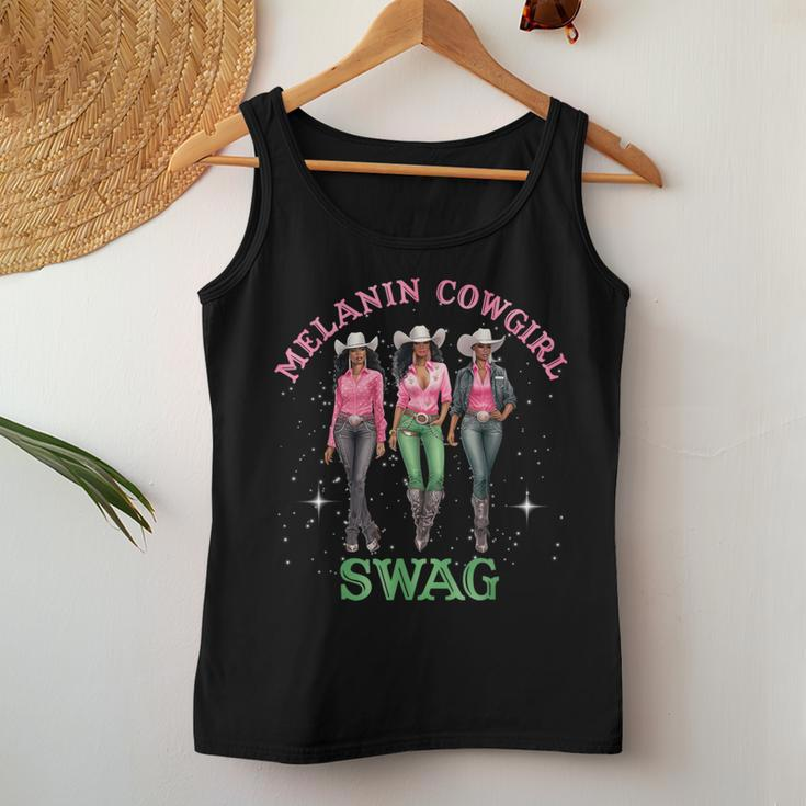 African Melanin Cowgirl Swag Black History Howdy Girl Women Tank Top Funny Gifts