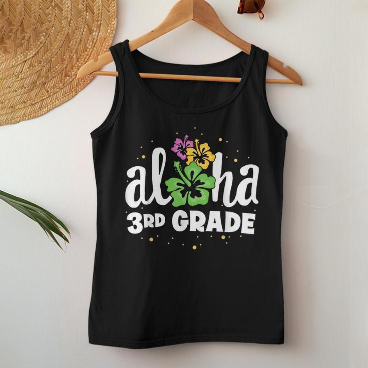 Aloha 3Rd Grade Third Teacher First Day Back To School Women Tank Top Unique Gifts