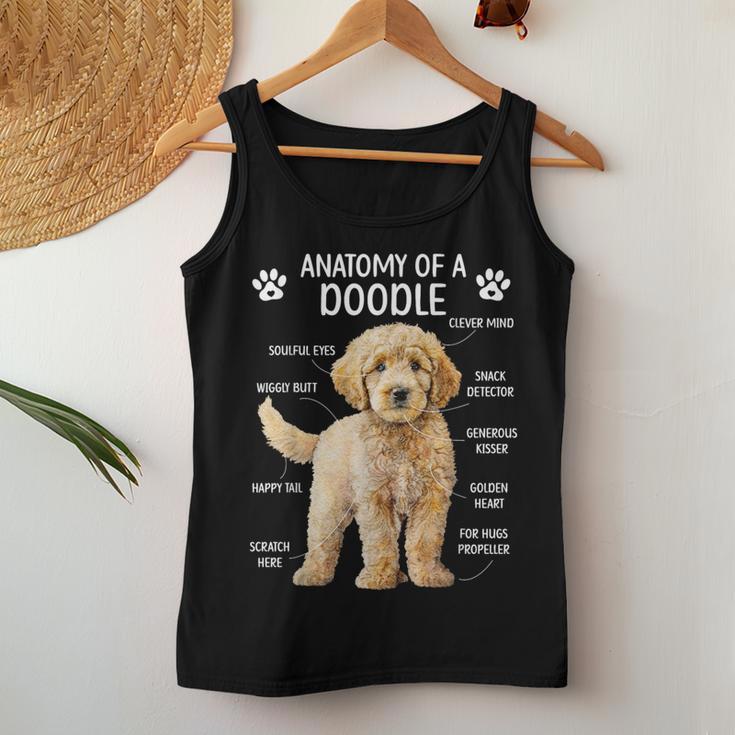 Anatomy Of A Doodle Dog Doodle Owner Goldendoodle Mom Women Tank Top Unique Gifts