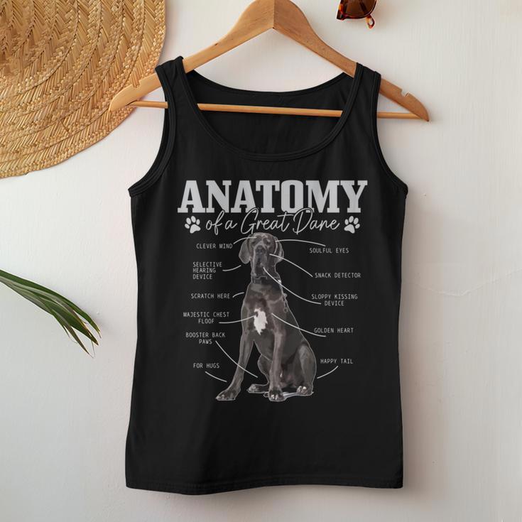 Anatomy Of A Great Dane Lustiger Hund Mutter Papa Tank Top Frauen Lustige Geschenke