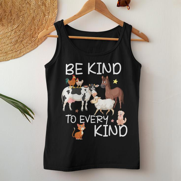 Animal Love Vegetarian Vegan Be Kind To Every Kind Women Tank Top Unique Gifts