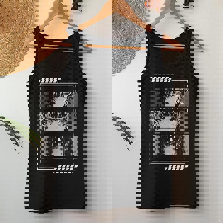 Anime Girls Eyes Soft Grunge Estética Japonés Manga Arte Camiseta sin mangas para mujer Regalos divertidos
