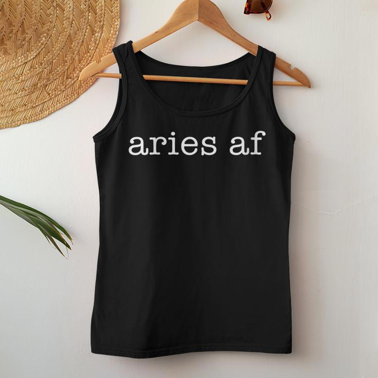 Aries Af Astrology March April Birthday Zodiac Women Tank Top Unique Gifts
