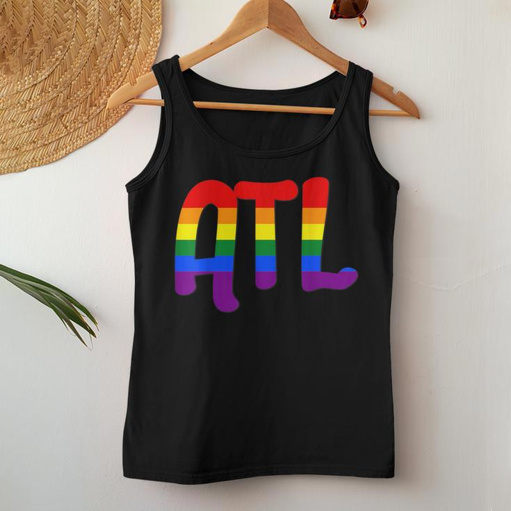 Atl Atlanta Gay Pride Rainbow Flag Women Tank Top Unique Gifts