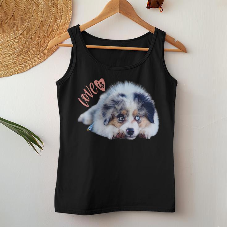 Australian Shepherd Aussie Puppy Dog Mum Dad Tank Top Frauen Lustige Geschenke