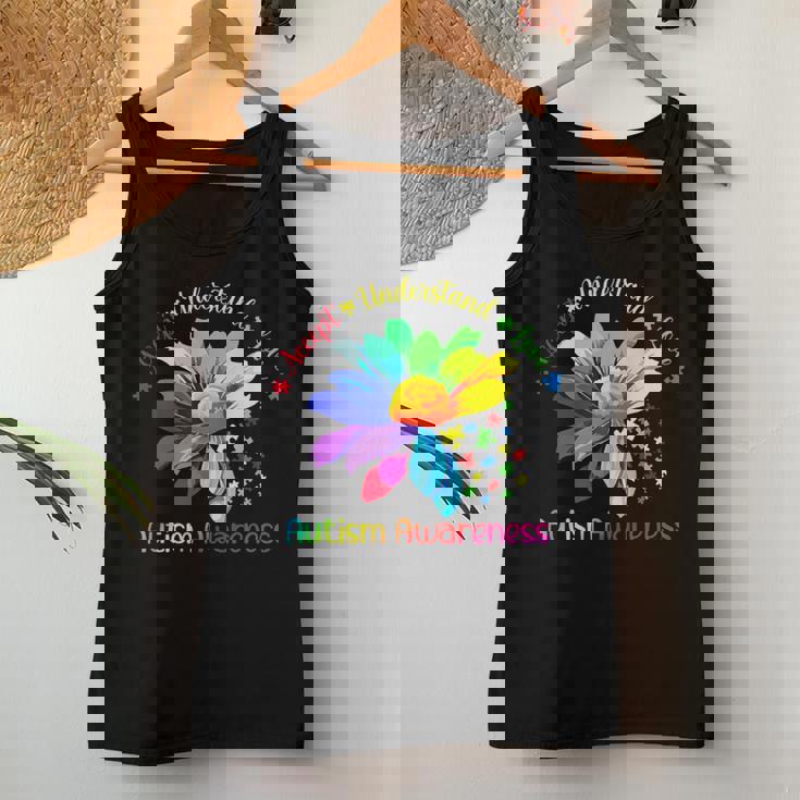 Autism Awareness Accept Understand Love Asd Sunflower Women Women Tank Top Unique Gifts