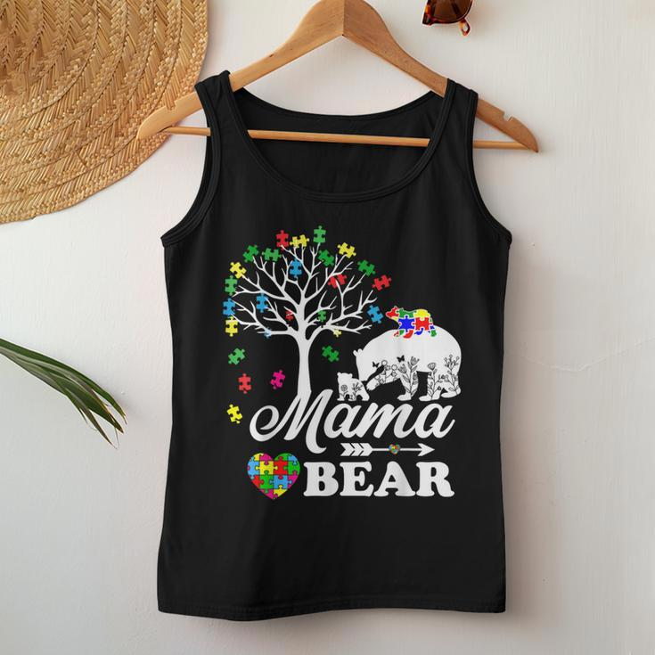 Autism Awareness Mama Bear Support Autistic Autism Mom Women Tank Top Unique Gifts