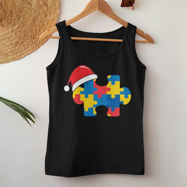 Autismus-Weihnachtsdekoration Geschenk Baum-Puzzle Mama Papa Tank Top Frauen Lustige Geschenke