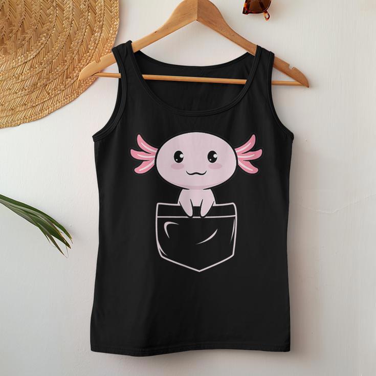 Axolotl Axolotl Pocket S Tank Top Frauen Lustige Geschenke