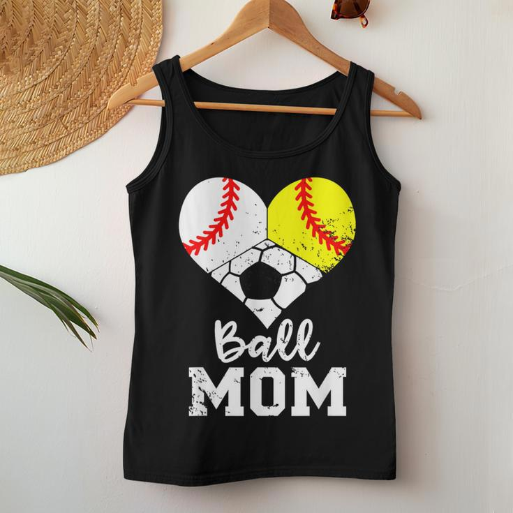 Ball Mom Baseball Softball Soccer Mom Women Tank Top Unique Gifts