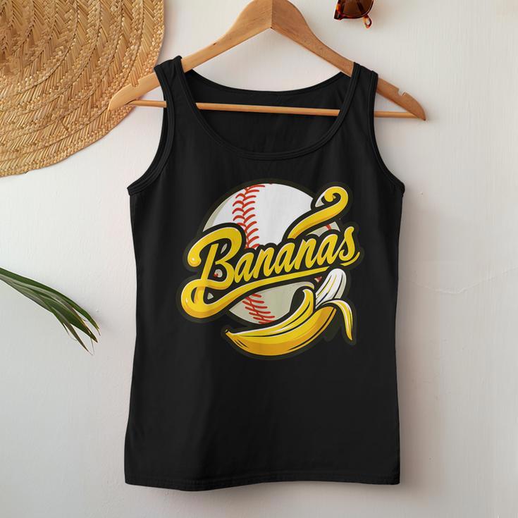 Banana Baseball Lover Cool Game For Kawaii Women Tank Top Unique Gifts