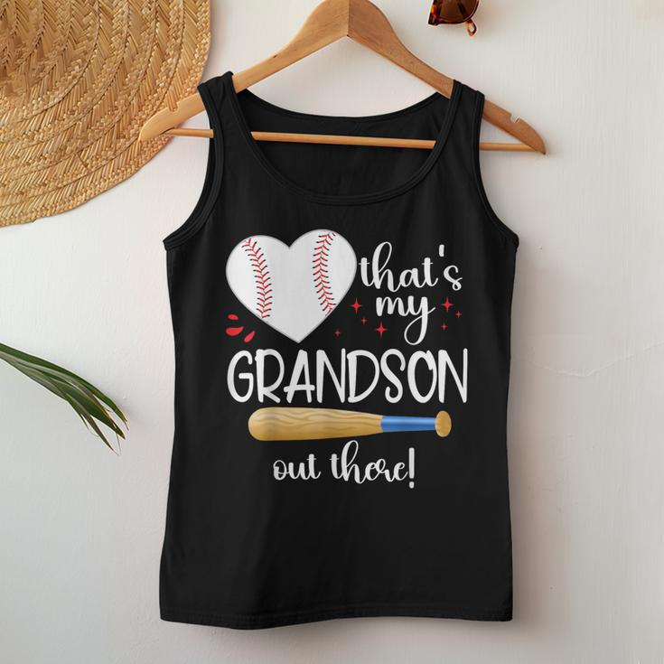 Baseball Grandma Thats My Grandson Out There Women Women Tank Top Unique Gifts