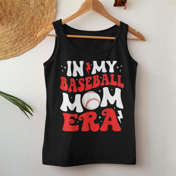 In My Baseball Mom Era Cute Groovy Baseball Women Tank Top Unique Gifts
