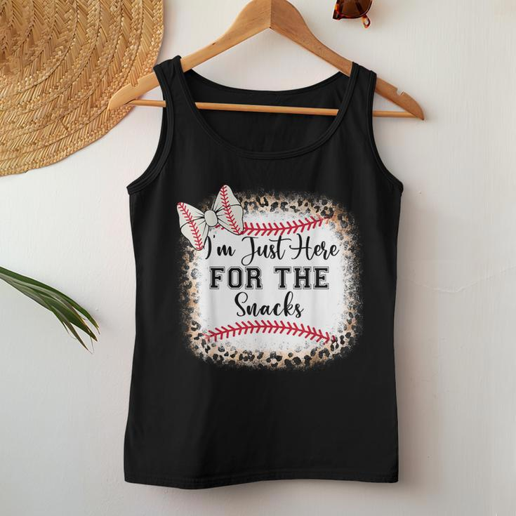 Baseball Sister Im Just Here For The Snacks Toddler Girl Women Tank Top Unique Gifts