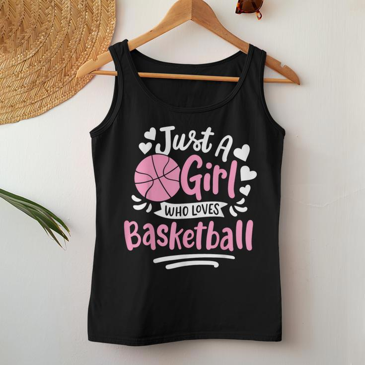 Basketball Girl Just A Girl Who Loves Basketball Women Tank Top Personalized Gifts