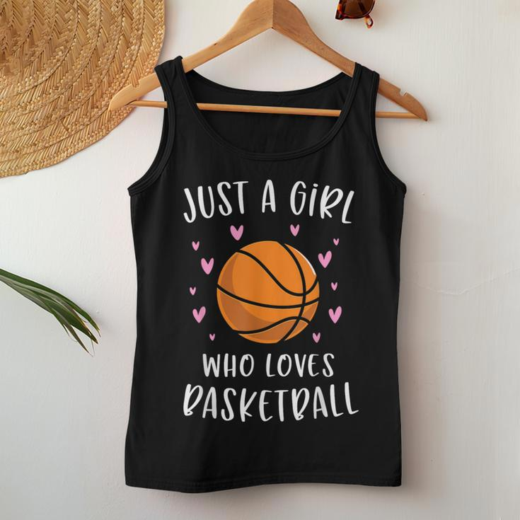 Basketball For Girls Just A Girl Who Loves Basketball Women Tank Top Personalized Gifts