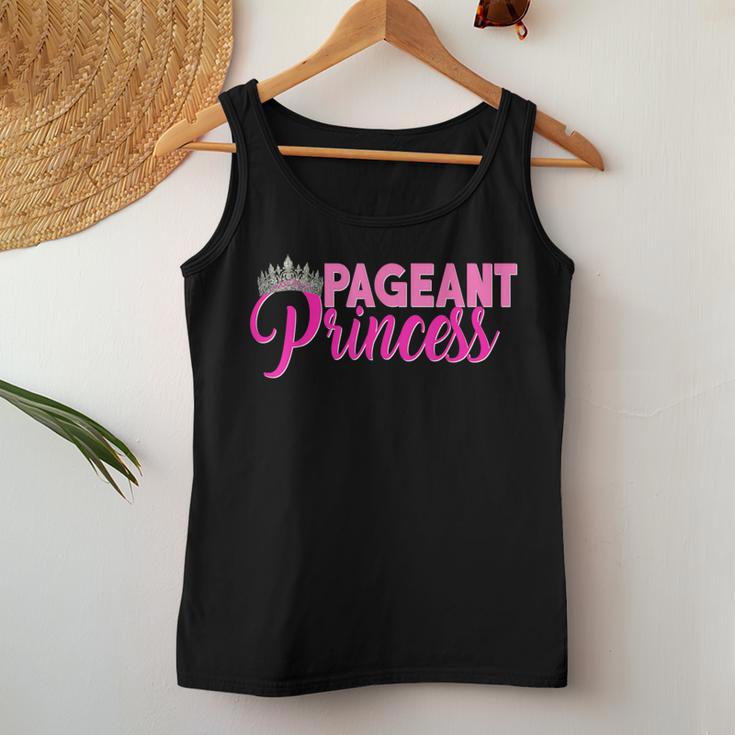 Beauty Pageant Princess Glitz Daughter Mom Pink Crown Women Tank Top Unique Gifts