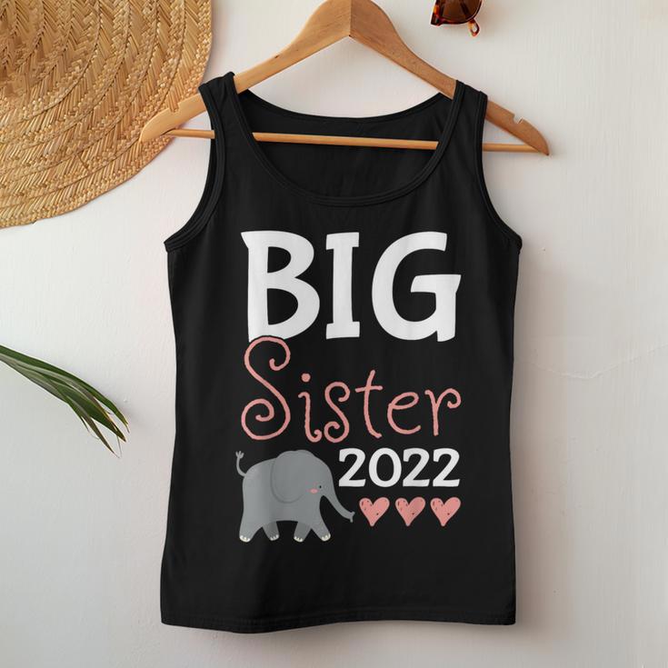 Become Big Sister 2022 Elephant Sis Women Tank Top Unique Gifts