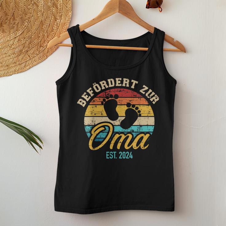 Befördert Zur Oma 2024Intage Retro Tank Top Frauen Lustige Geschenke