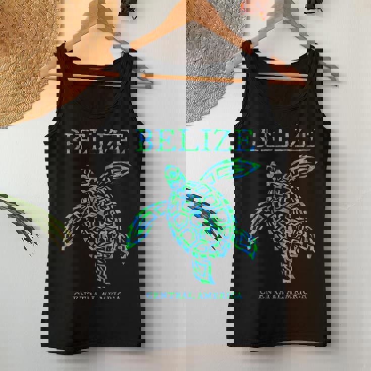 Belize Sea Turtle Retro Boys Girls Vacation Souvenir Women Tank Top Personalized Gifts
