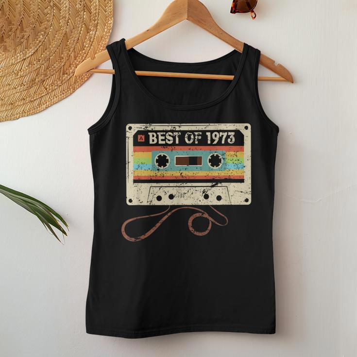 Best Of 1973 Vintage 50 Year Old 50Th Birthday Women Tank Top Unique Gifts
