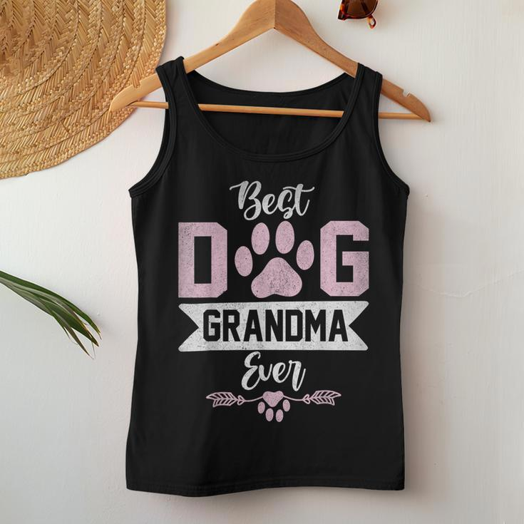 Best Dog Grandma Ever Dog Grandma Women Tank Top Funny Gifts