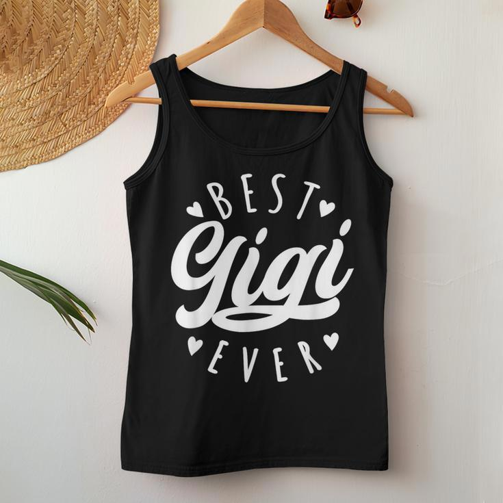 Best Gigi Ever Modern Calligraphy Font Mother's Day Gigi Women Tank Top Unique Gifts
