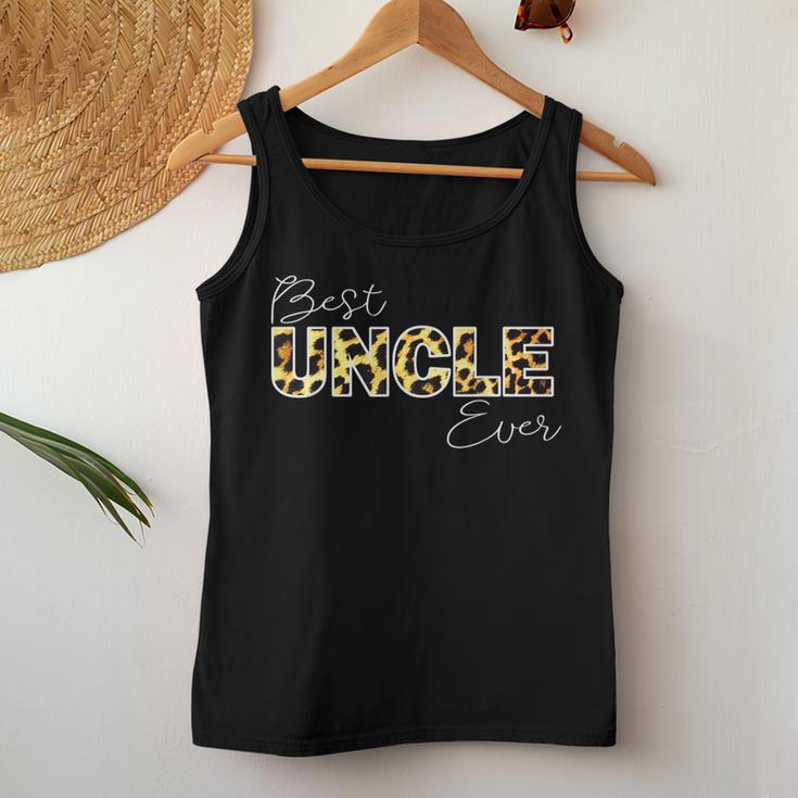 Best Uncle Ever Leopard Boy Girl Matching Family Women Tank Top Unique Gifts