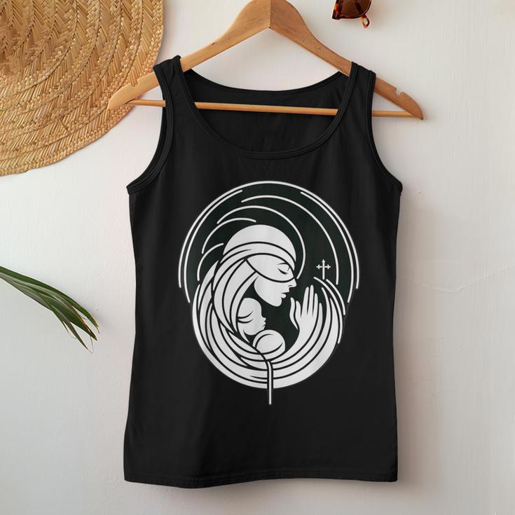 In My Beting Mama Era Katholische Christliche Religiöse Frauen Tank Top Frauen Lustige Geschenke