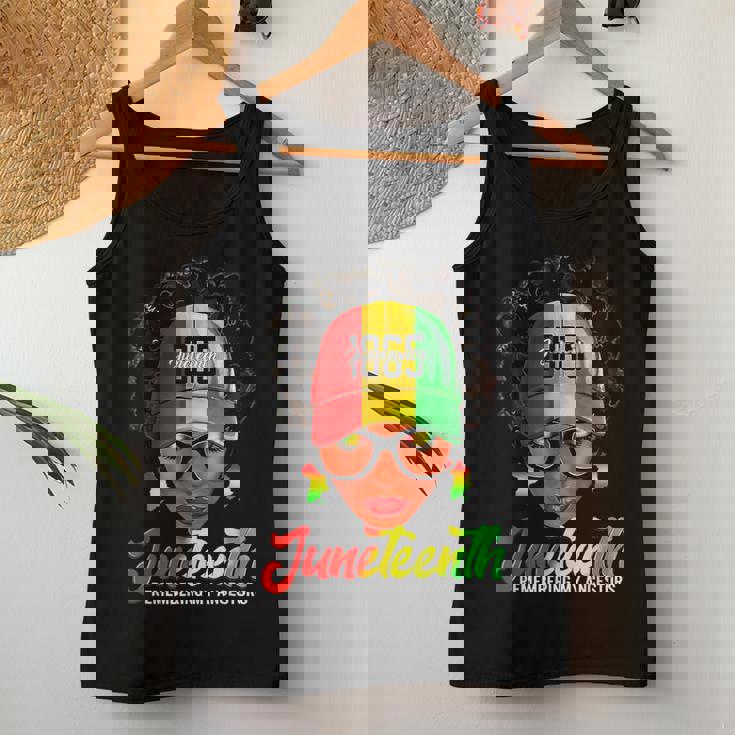 Black Messy Bun Junenth Remembering My Ancestors Women Tank Top Unique Gifts