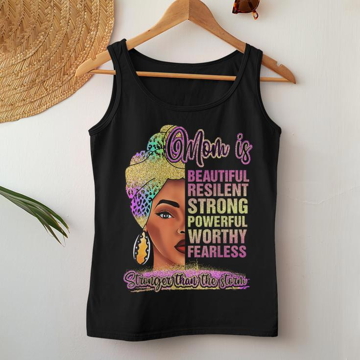 Black Mom Queen Melanin Afro African Mama Women Tank Top Unique Gifts