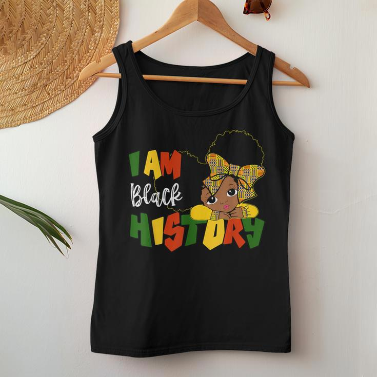 I Am Black History Month Girl Kid Traditional African Kente Women Tank Top Unique Gifts