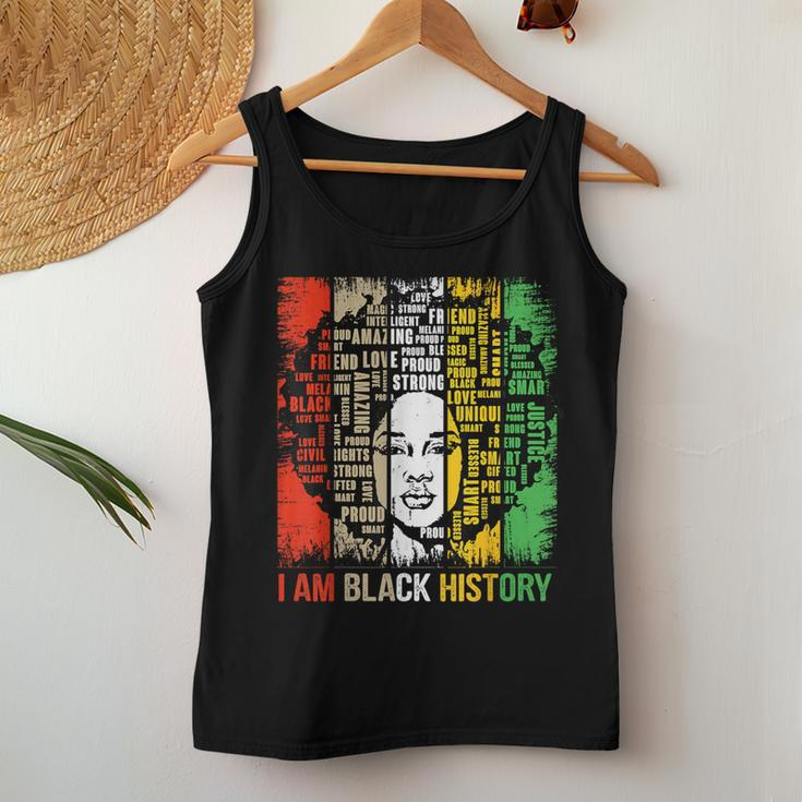 I Am Black History Month Girls Black Queen Melanin Women Tank Top Funny Gifts