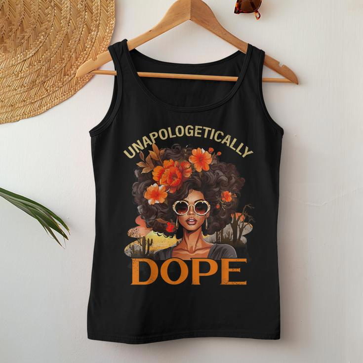Black Unapologetically Dope Junenth Black History Women Tank Top Personalized Gifts