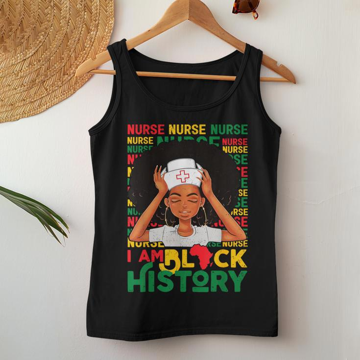 Black Woman Nurse Afro Retro Black History Month Women Women Tank Top Personalized Gifts