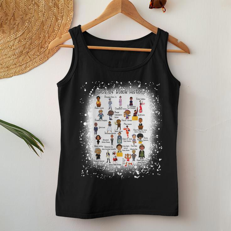 Bleached Abcs Of Black History Month Pride Teacher Women Tank Top Personalized Gifts