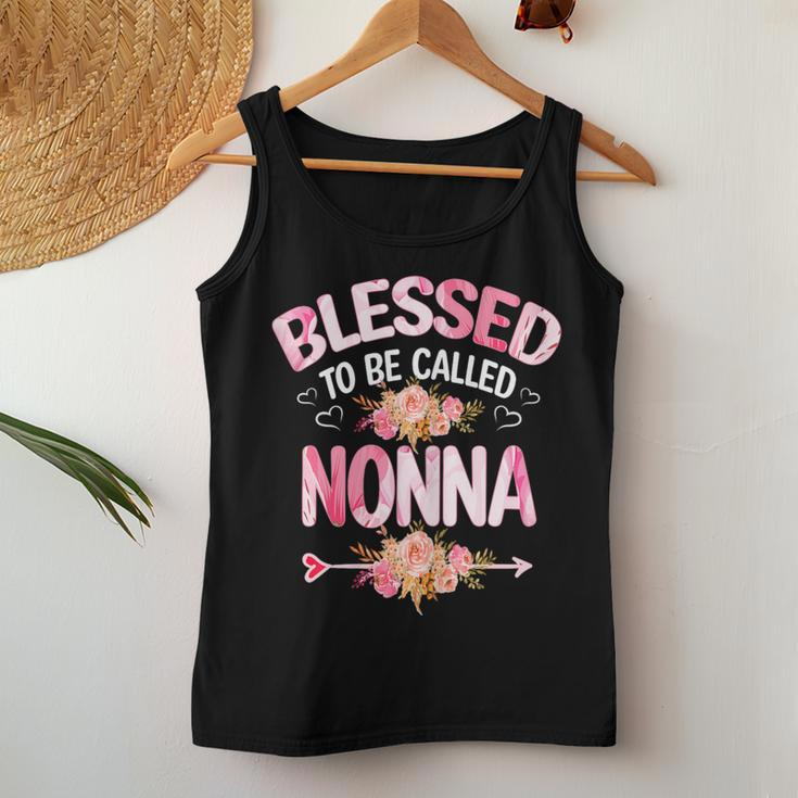 Blessed To Be Called Nonna Mother's Day Mom Grandma Women Tank Top Unique Gifts