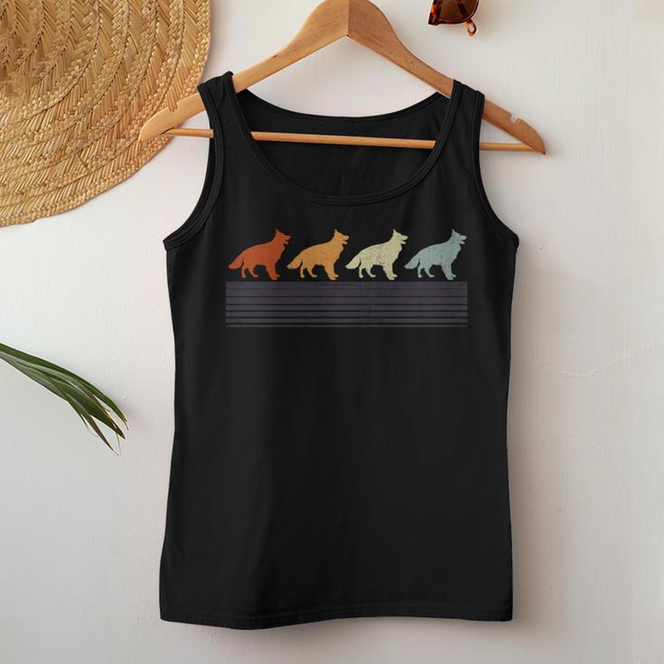 Bohemian Shepherdintage Retro Mama Papa Hund Damen Tank Top Frauen Lustige Geschenke