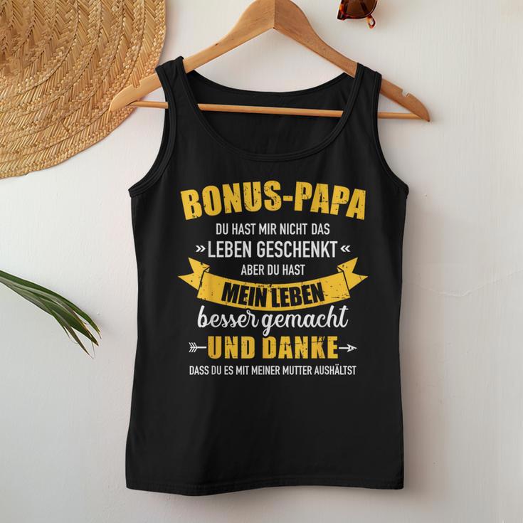 Bonus Papa Leben Besser Gemacht Stepdaughter Tank Top Frauen Lustige Geschenke