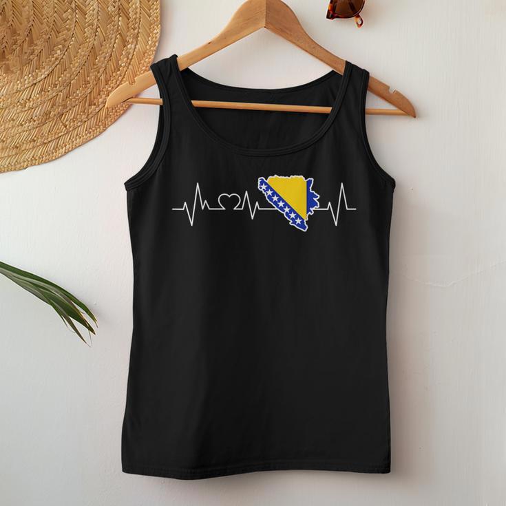 Bosnia Flag Heartbeat Children Tank Top Frauen Lustige Geschenke