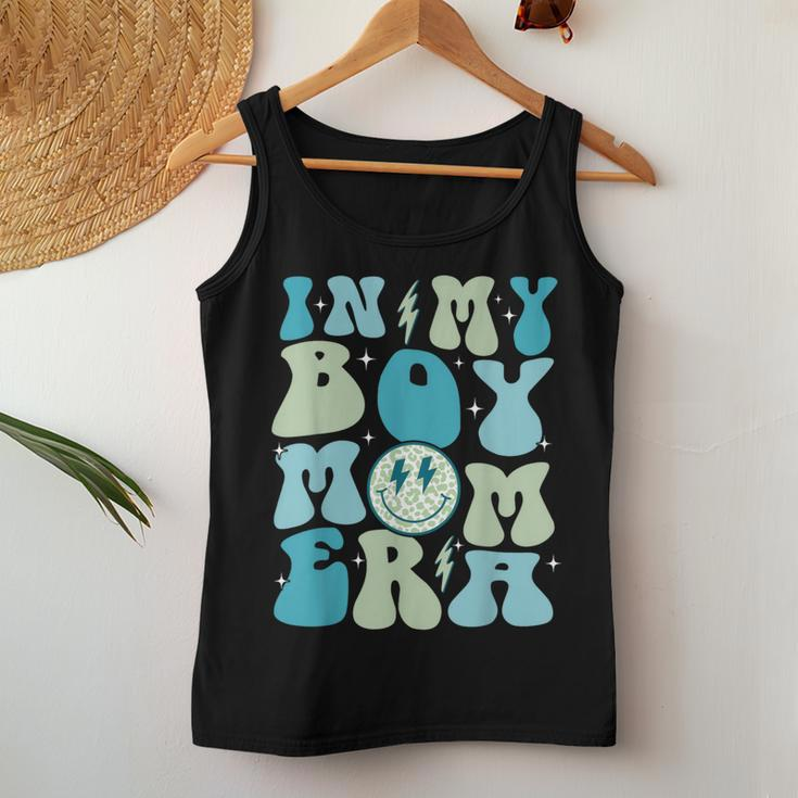 In My Boy Mom Era Groovy Retro Happy Mother's Day Mom Life Women Tank Top Funny Gifts