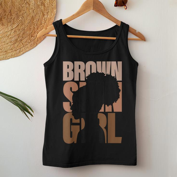 Brown Skin Girl Black Melanin Black History Junenth Women Women Tank Top Personalized Gifts